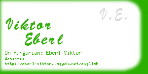 viktor eberl business card